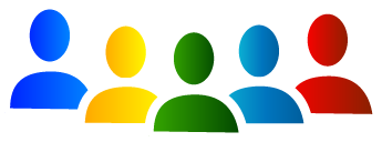 Comunity based on image from https://commons.wikimedia.org/wiki/File:Community_engagement_-_logo_for_Wikimedia_France.png
